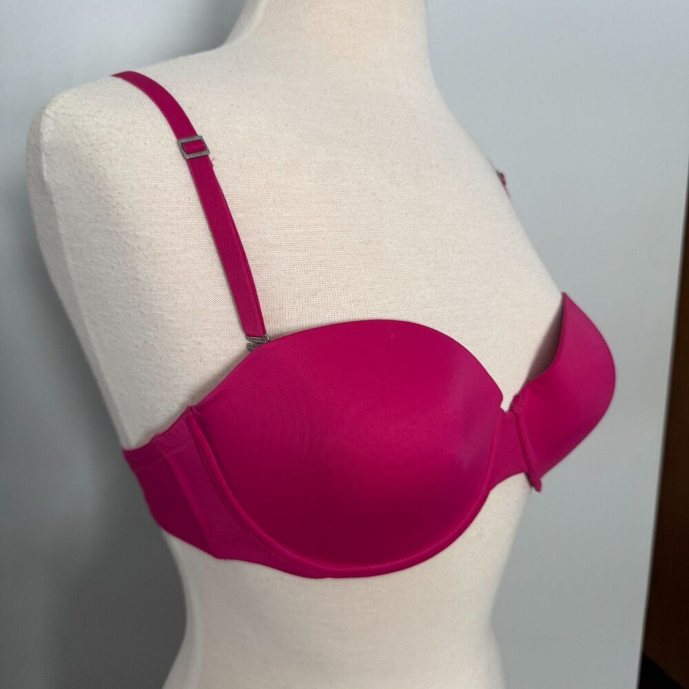 Pink Victoria's Secret Strapless Convertible Bra 36C